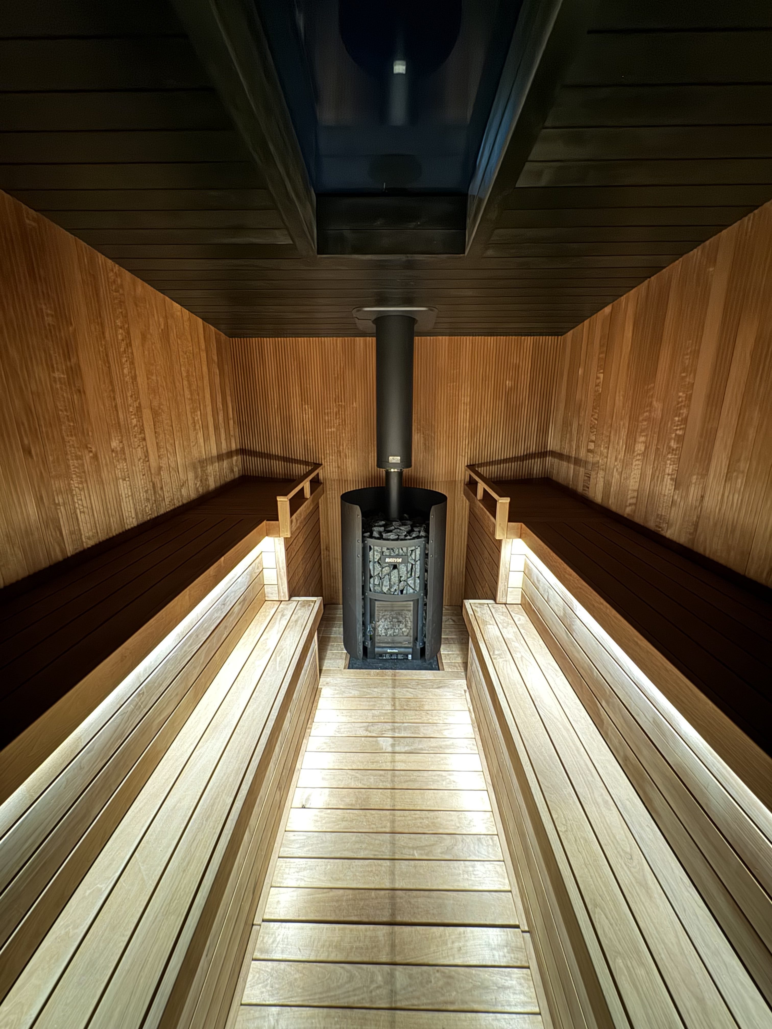 Portal custom mobile sauna design and build, Colorado by MD Design Build