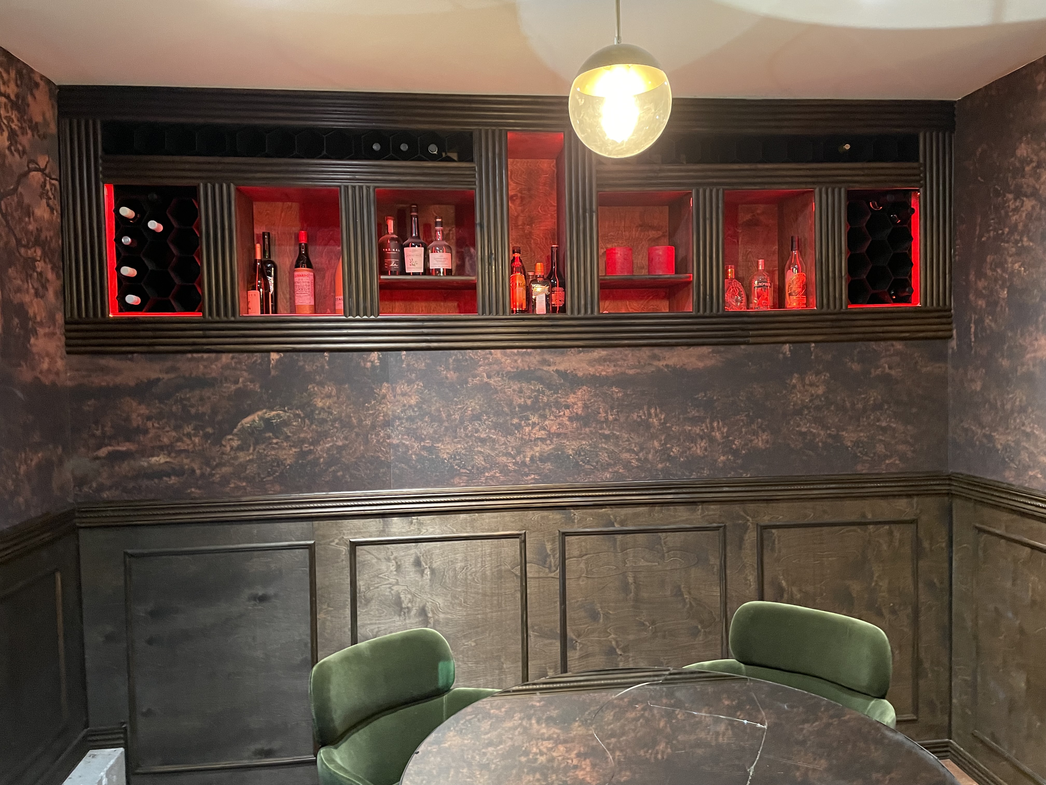 Tequila tasting room by MODO MADE, Denver Colorado