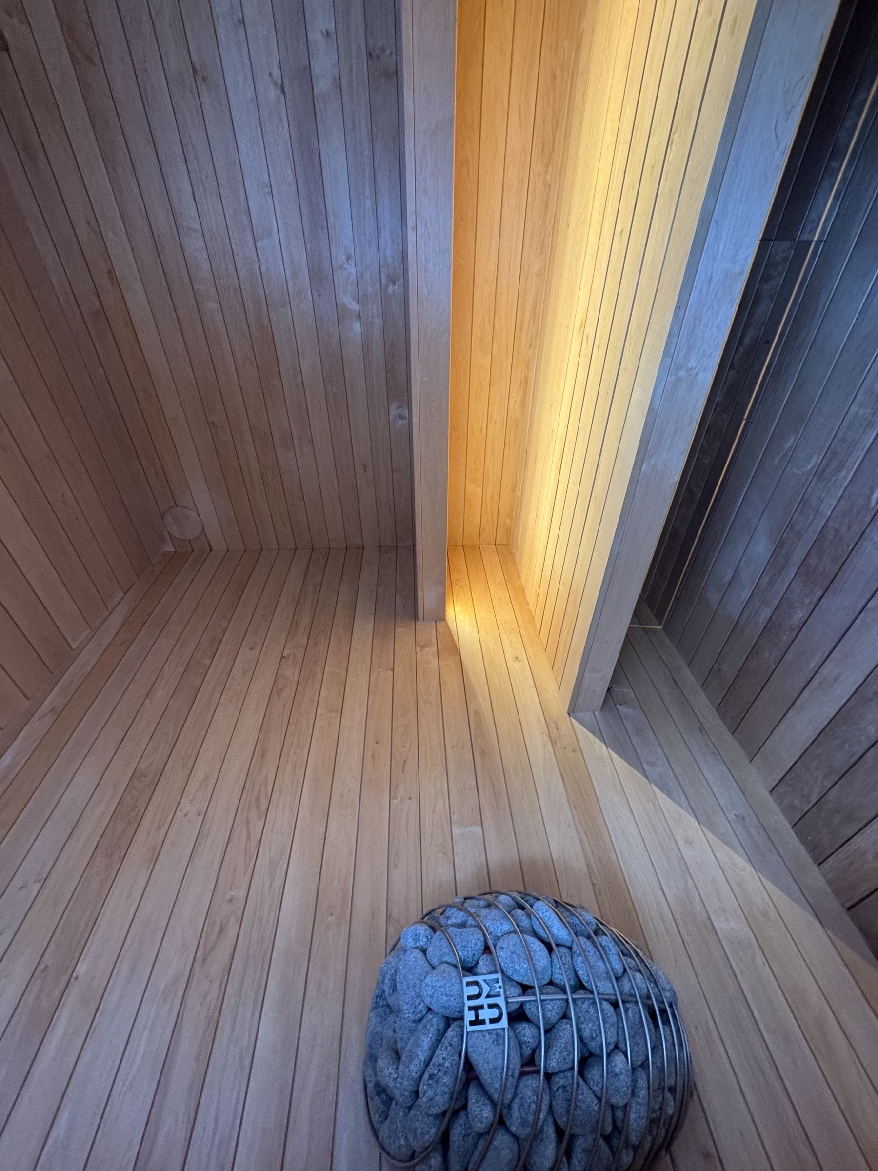 Zuni custom indoor sauna build with art-forward design, Denver Colorado by MD Design Build